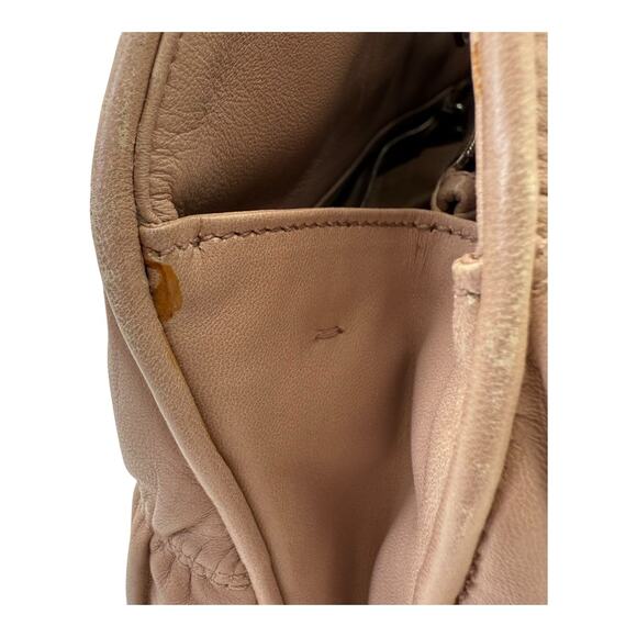 Prada Milano Nappa Gaufre Leather Tote Bag - Ruched Design Beige COA Included - Picture 12 of 12